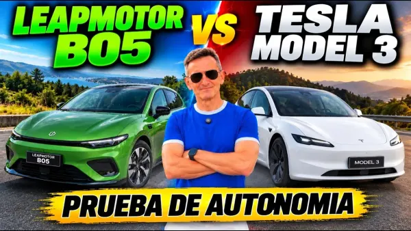 Leapmotor B05 frente a Tesla Model 3, comparativa de autonomía real