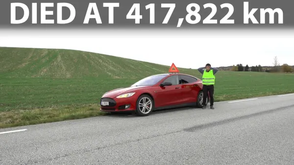 Tesla Model S P85 2013, prueba de agotar la batería al límite