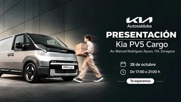 Presentación de la Kia PV5 Cargo en Zaragoza: venid a verla y a probarla a Autosalduba