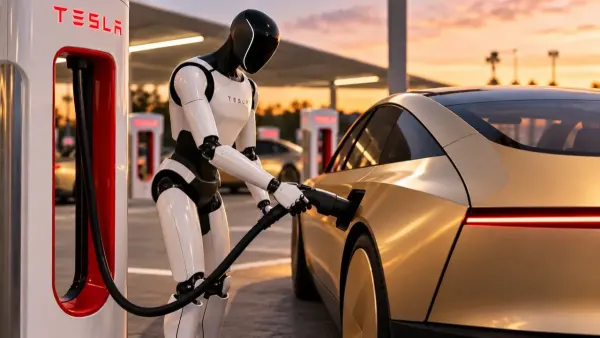 Tesla Robotaxi, Optimus conectará los coches a los Supercharger