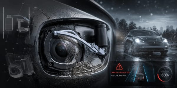 Tesla patenta un limpiaparabrisas para cámaras de conducción autónoma, generando más dudas para los propietarios de FSD