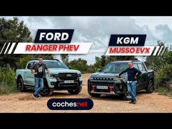 Ford Ranger PHEV vs KGM Musso EVX | Comparativo / Test / Review en español | coches.net