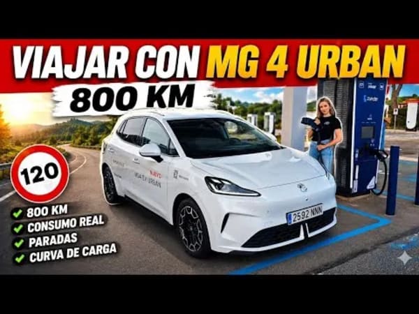 🔥 ¿SE PUEDE VIAJAR CON EL MG4 URBAN? 800 KM A 120 km/h | Consumo REAL y Cargas