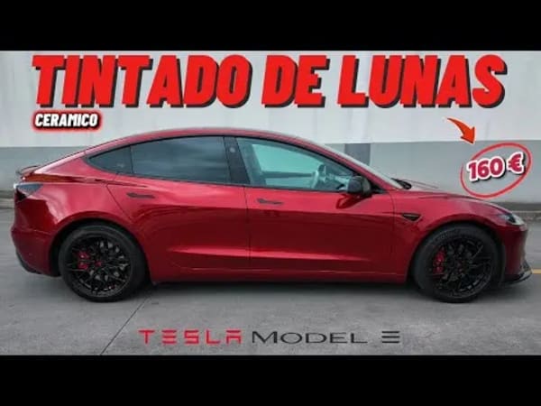 ✅ Tintado Cerámico por 160€ en mi Tesla Model 3: Antes y Después