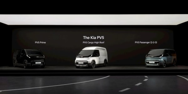 Kia PV5, tres nuevas furgonetas eléctricas, incluida una de 7 plazas