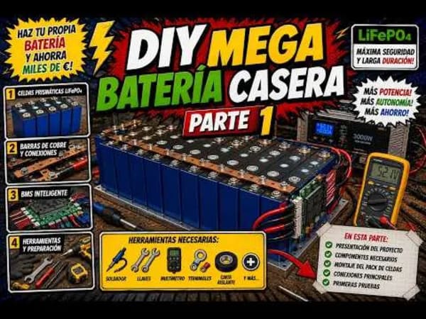 Batería DIY, guía para construir tu propia mega batería de bajo voltaje