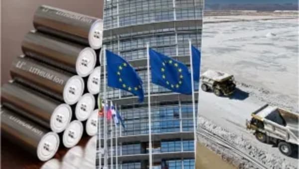 UE, lejos de sus objetivos: 80% del litio de Chile y 88% de baterías de China