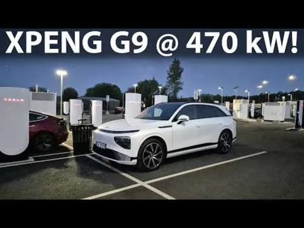 Xpeng G9 Performance, carga a 500 kW en un Tesla Supercharger v4