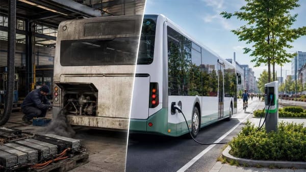Autobuses diésel, la reconversión a eléctricos acelera el fin en Europa