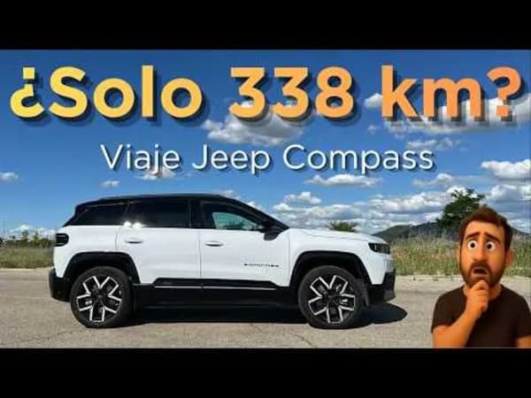 Jeep Compass Eléctrico, el fallo de su curva de carga en un viaje de 500 km