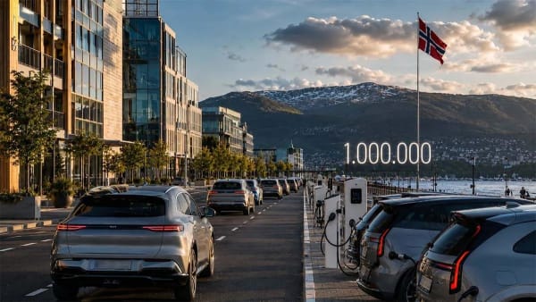 Noruega, casi el 100% de ventas de eléctricos y un millón de coches EV en circulación