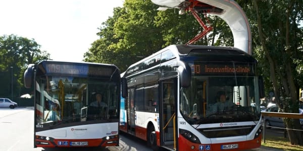 Washington D.C., primeros cargadores de autobús eléctrico en ruta
