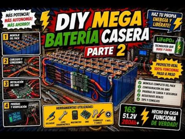 Batería DIY de bajo voltaje, segunda parte del proyecto de energía solar