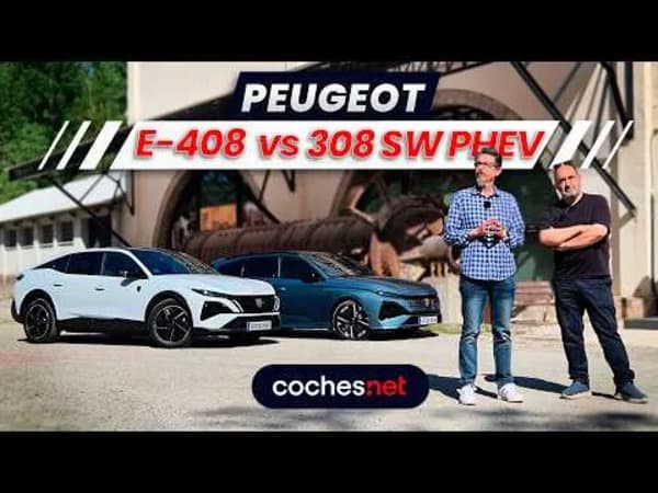 Peugeot 308 y 408, comparativa entre eléctrico e híbrido enchufable