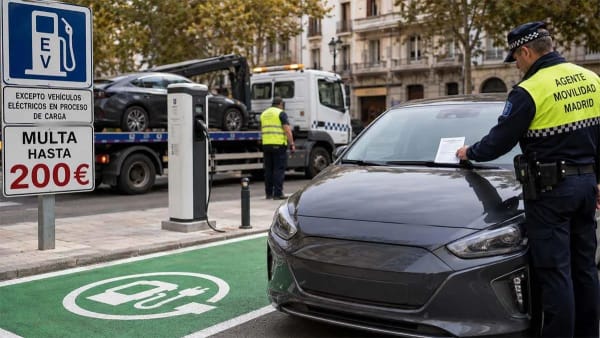 DGT, multas de hasta 200 euros por aparcar en plazas de recarga sin cargar