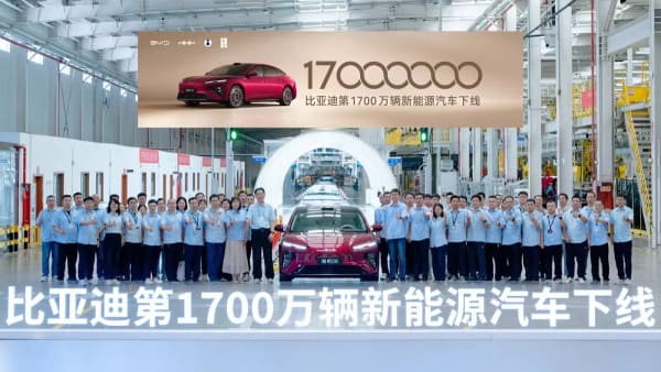 BYD, 17 millones de NEV producidos en 82 días con el Seal 08