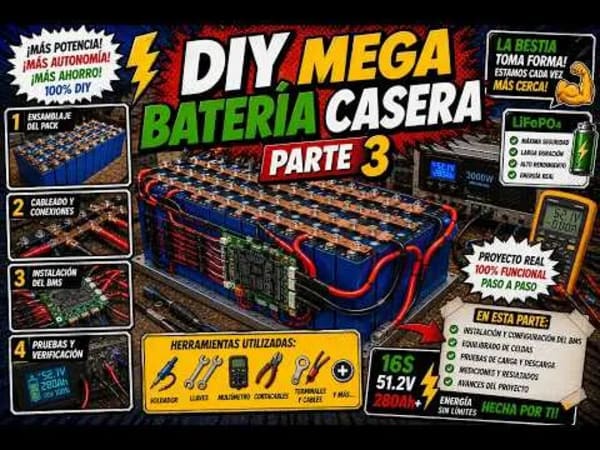 Batería DIY de bajo voltaje, guía de construcción parte 3