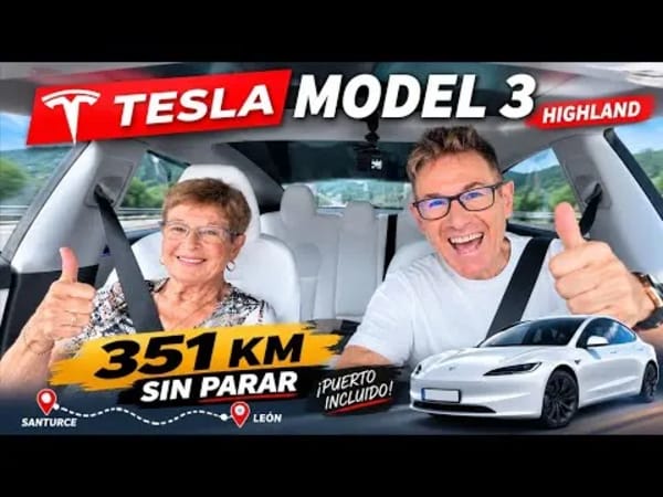 Tesla Model 3 Highland LR, 351 km sin parar a más de 120 km/h