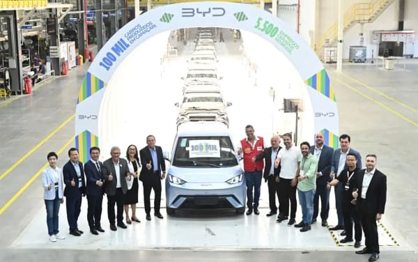 BYD, su planta de Brasil ya ha producido 100.000 NEV