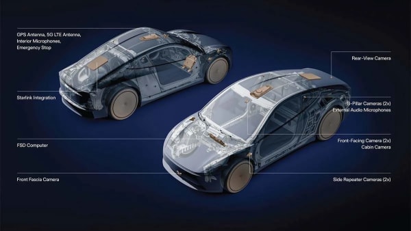 Tesla Cybercab, conectividad Starlink para el robotaxi autónomo