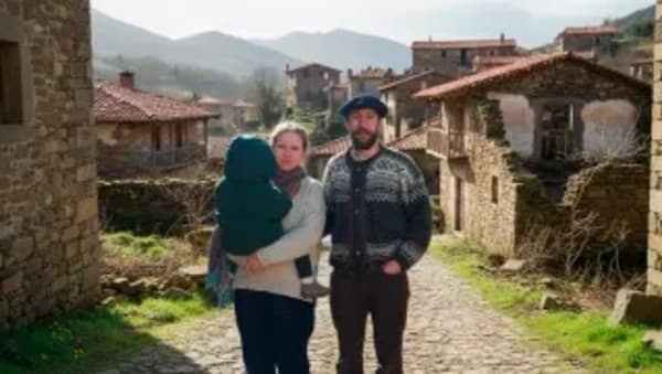 Iker y su familia, vida desconectada de la red con 1.800 Wh al día