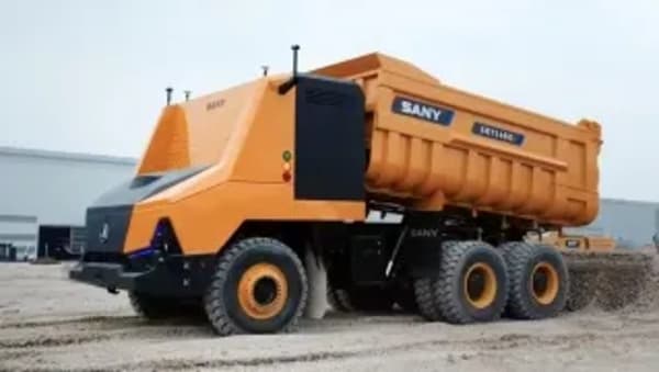 SANY SKT145Ei, el camión minero eléctrico de 90 toneladas sin cabina