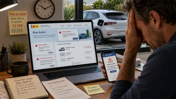 Plan Auto+, el programa de ayudas arranca con errores y web saturada