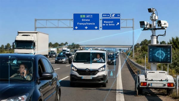 Radares con IA, la inteligencia artificial llega a las carreteras A-2 y AP-7 en España
