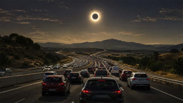 Eclipse solar 12 de agosto, la DGT prepara restricciones de tráfico