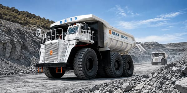 Longking ZL230E, el camión minero eléctrico de 350 toneladas, el más grande de China