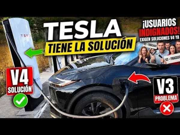 Supercargadores Tesla V4, la solución al problema de la longitud del cable