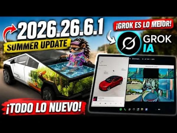 Tesla, la actualizaci
 de verano 2026.26.6.1 integra la IA Grok en sus coches