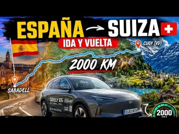 Geely E5, viaje de 2.000 km entre España y Suiza con batería de 60 kWh