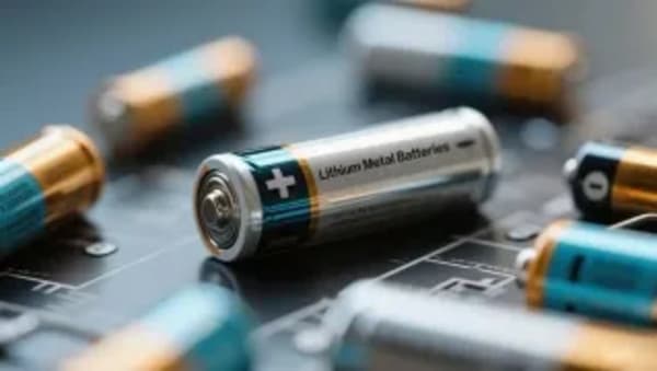 Baterías de litio metálico, logran superar los 600 Wh/kg de densidad