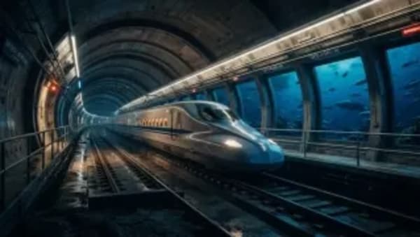 China proyecta un túnel submarino para trenes de alta velocidad en 2035