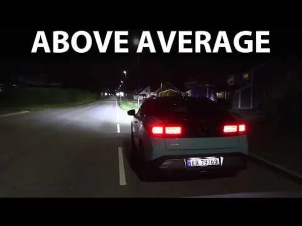 Nissan Leaf 75 kWh, prueba de faros e iluminación nocturna
