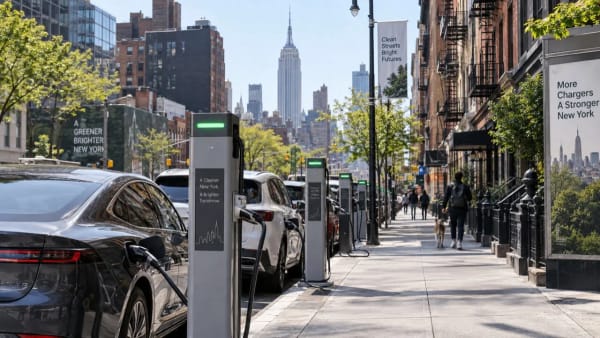 Nueva York instalará 600 cargadores en la calle y rozará las 700 tomas