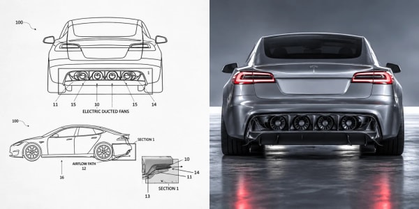 Tesla patenta un sistema de ventiladores para mejorar la aerodinámica