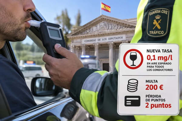 DGT, el Congreso debate bajar la tasa de alcohol a 0,1 mg/l y sus multas