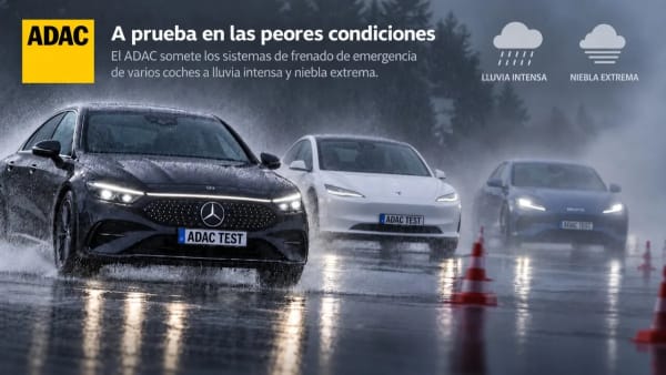 Tesla y BYD en el test de frenada con niebla del ADAC, resultados