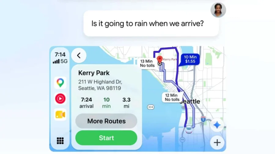 Google Maps incorporará la inteligencia artificial Gemini en Apple CarPlay