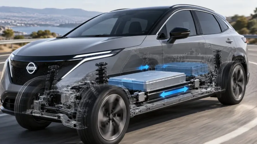 Nissan reinventa el coche eléctrico: diseña unas baterías móviles que mejoran la estabilidad del coche