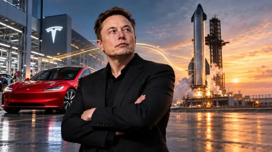 Elon Musk sabe lo que hace: fusionar Tesla y Space X le haría 70.000 millones más rico