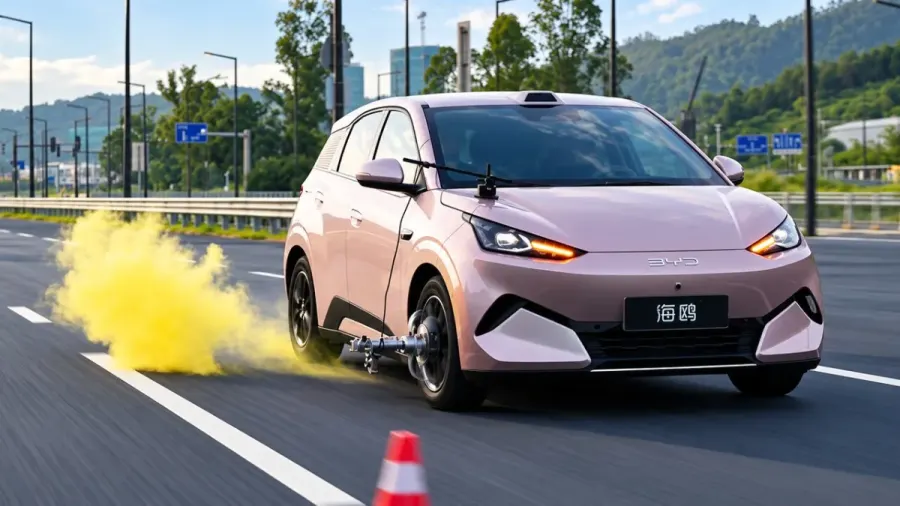 BYD provoca un reventón a 140 km/h en su eléctrico más barato y sorprende con el resultado