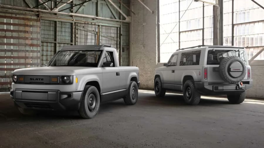 La camioneta eléctrica básica de Slate, por menos de 30.000 dólares, abre los prepedidos el 24 de junio, pero hay una pega