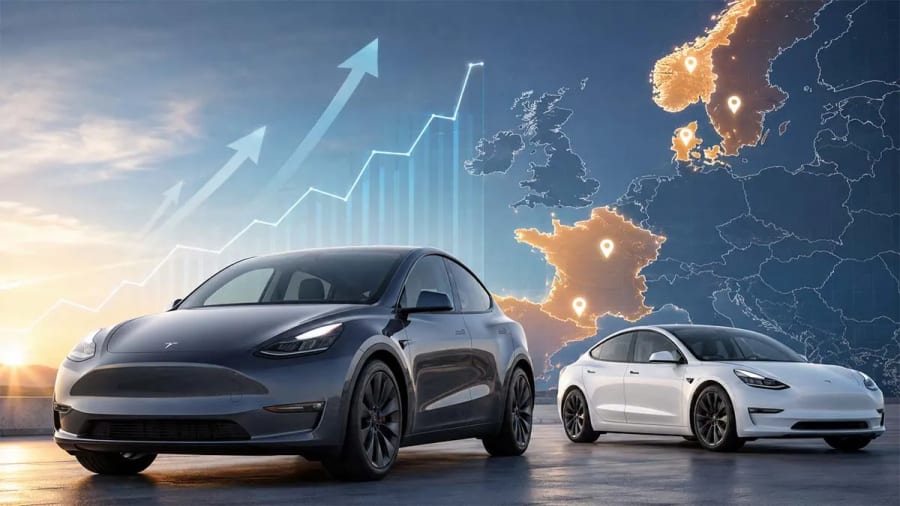 Tesla resurge en Europa: récord en Francia y fuerte subida de ventas en España