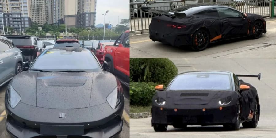 El EV de lujo descapotable de BYD, con más de 1.000 CV, avistado sin camuflaje [Imágenes]