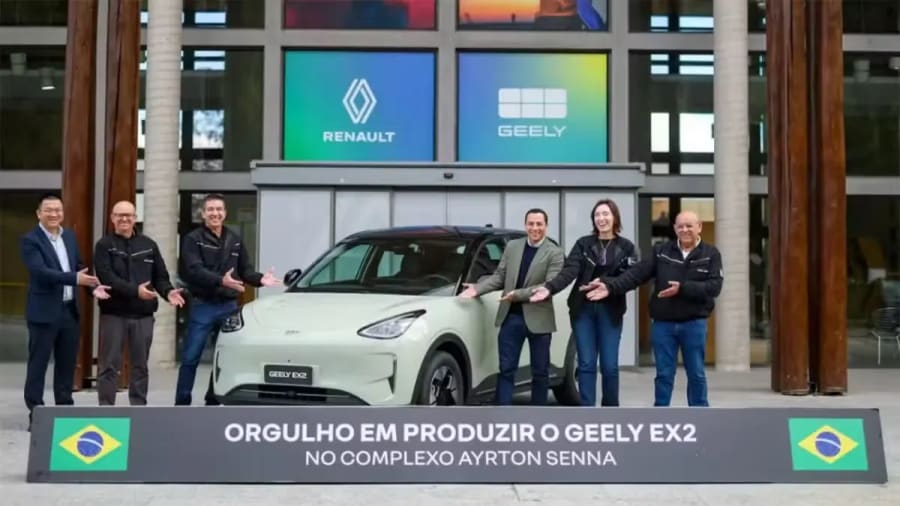 Geely inicia la producción local de su exitoso hatchback eléctrico EX2 en Brasil