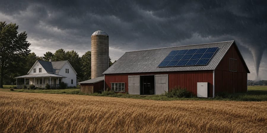 Energía solar doméstica en la América rural: una tormenta te ha dejado sin luz, ¿y ahora qué?