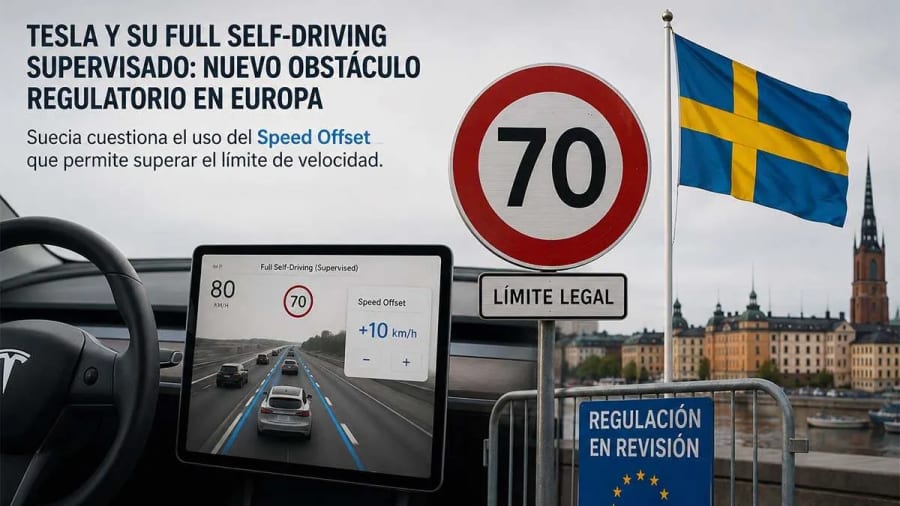 Suecia amenaza con bloquear el Full Self-Driving de Tesla en Europa